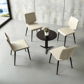 Sonia Contemporary Leather Dining Room Side Chair - Gavisco Office Furniture
